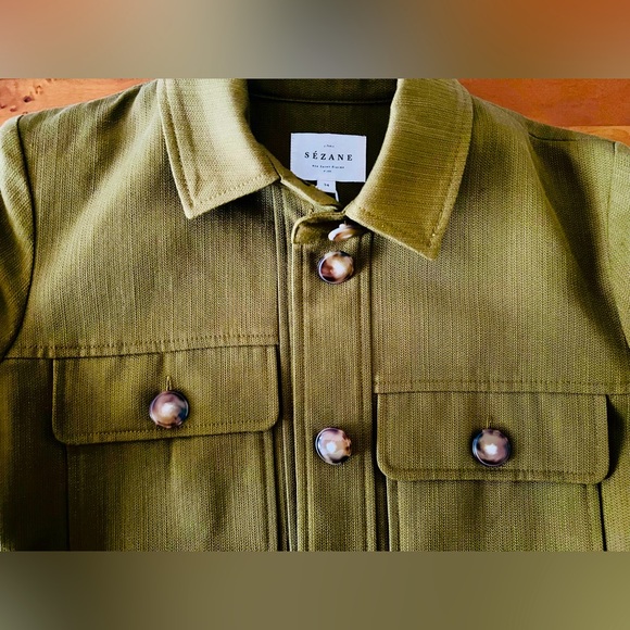 NWT Sezane Monique Jacket. Size 2. Color Khaki. - Picture 6 of 7